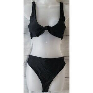 Tie Front Knot Bikini High Cut Bikini Sz L